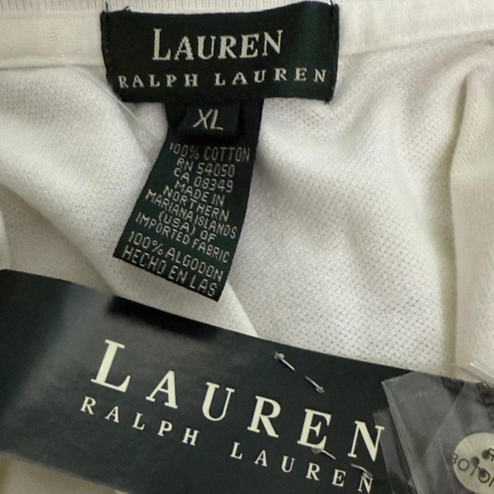 Lauren Ralph Lauren White Sleeveless Polo Tank - Picture 5 of 5